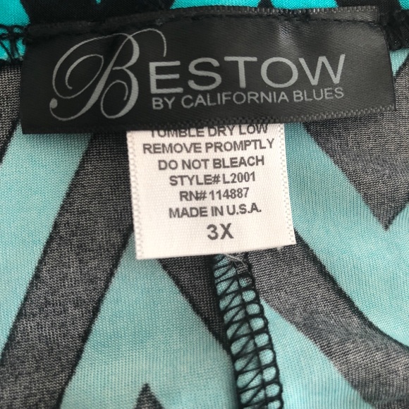 Bestow | Print Long Skirt  3X - Picture 2 of 2